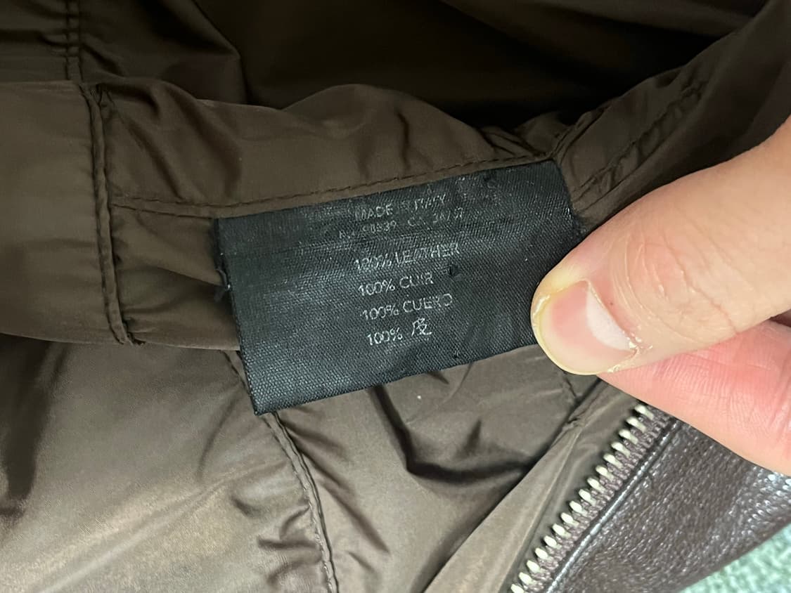 90-00s prada motor leather jacket achive 상품이미지8