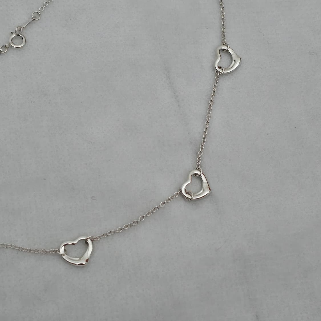 티파니 엘사퍼레티 3p 트리플 오픈하트 11mm 실버 목걸이 상품이미지1