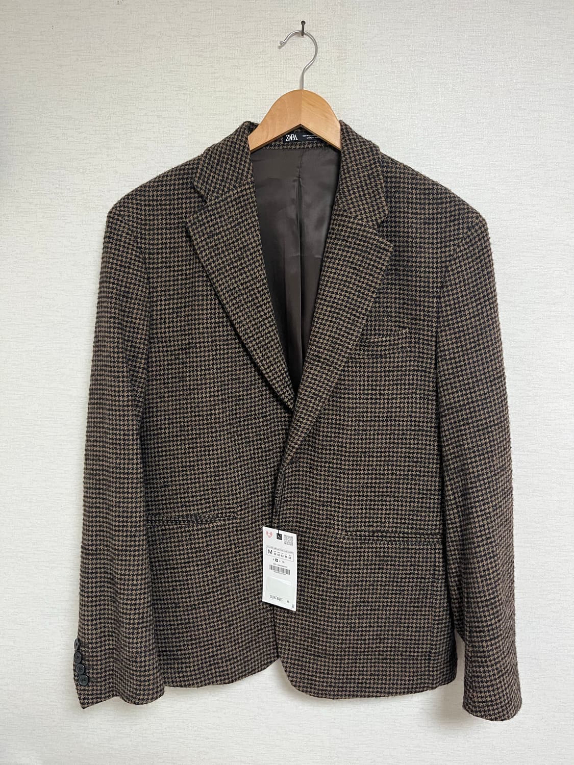 ZARA 하운드투스 체크 블레이저 상품이미지1