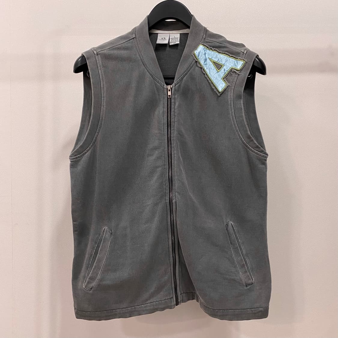 알마니 익스체인지 코튼 집업 조끼 상품이미지1