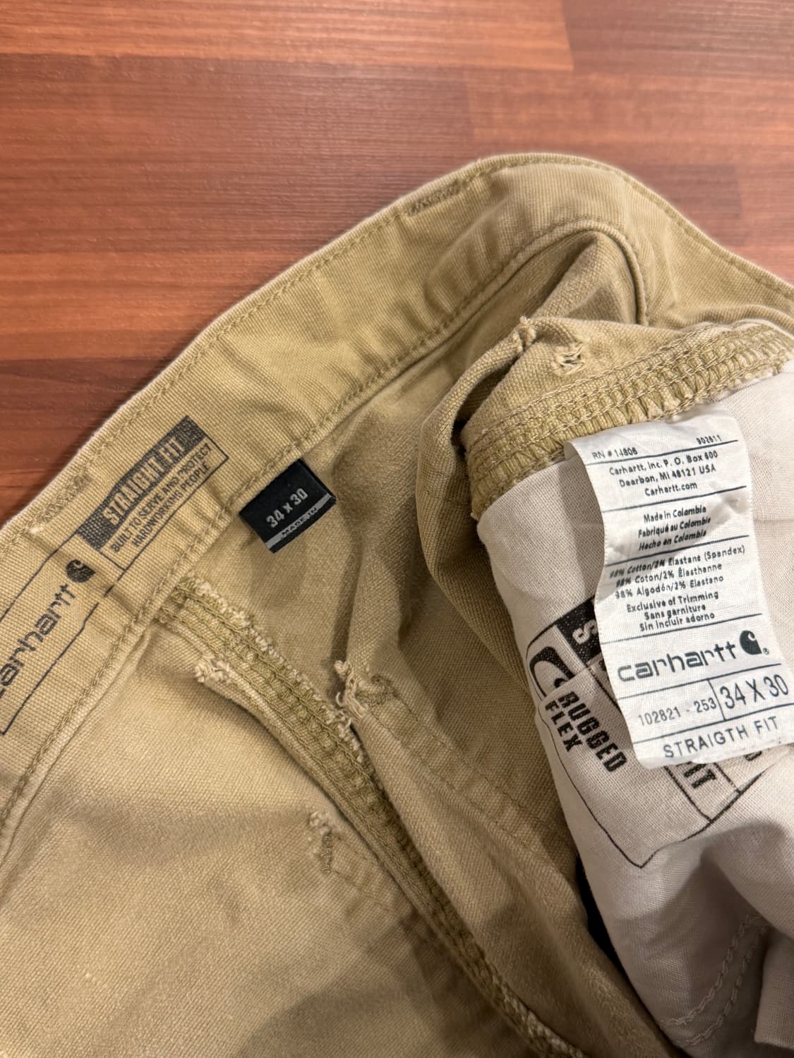 Carhartt 칼하트 디스트로이드 빈티지 워크 팬츠 (34inch) 상품이미지10