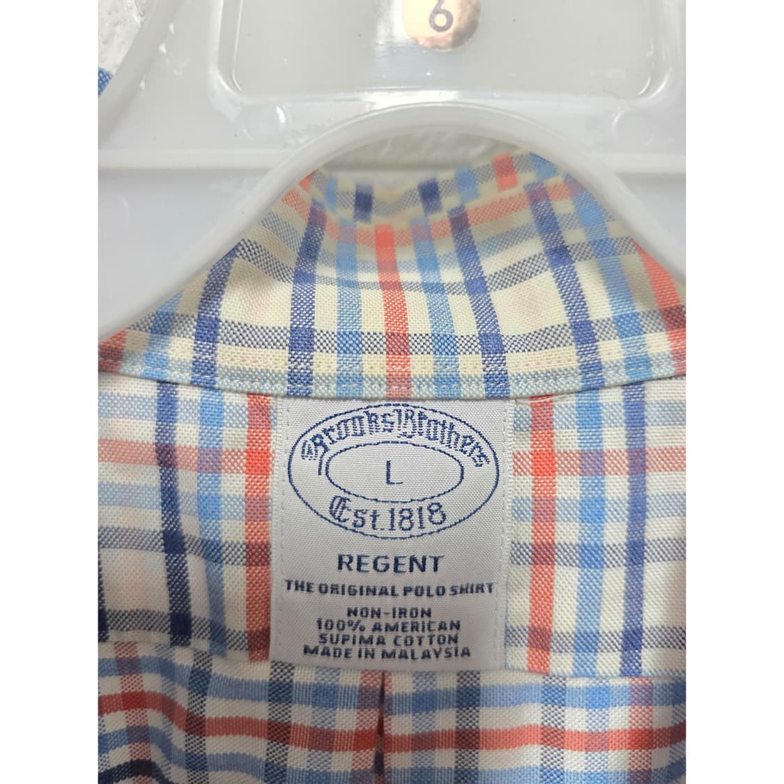 브룩스브라더스 체크 셔츠 XL 상품이미지2