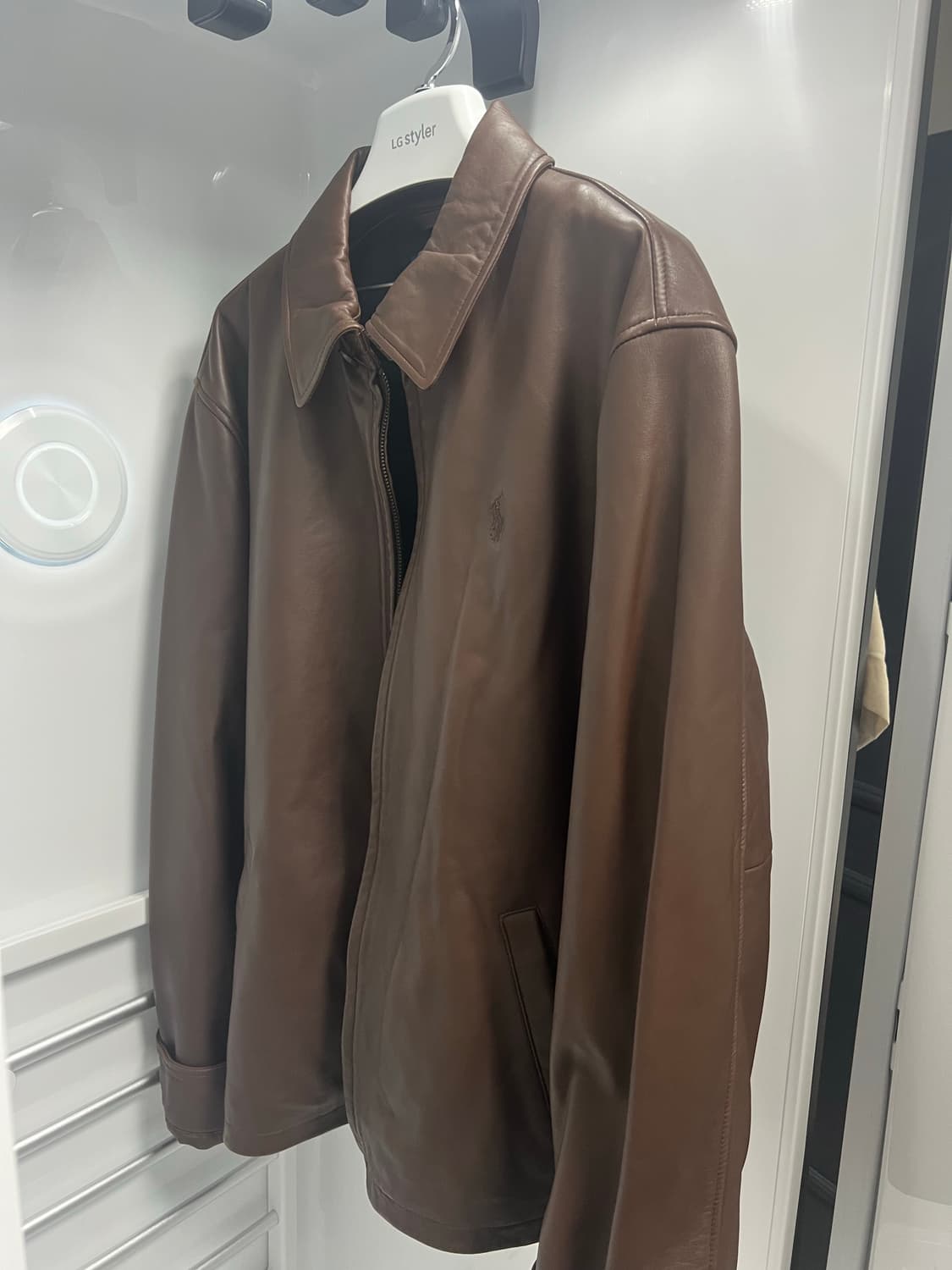 폴로 랄프로렌 램스킨 레더 자켓 L(QR정품) 상품이미지4