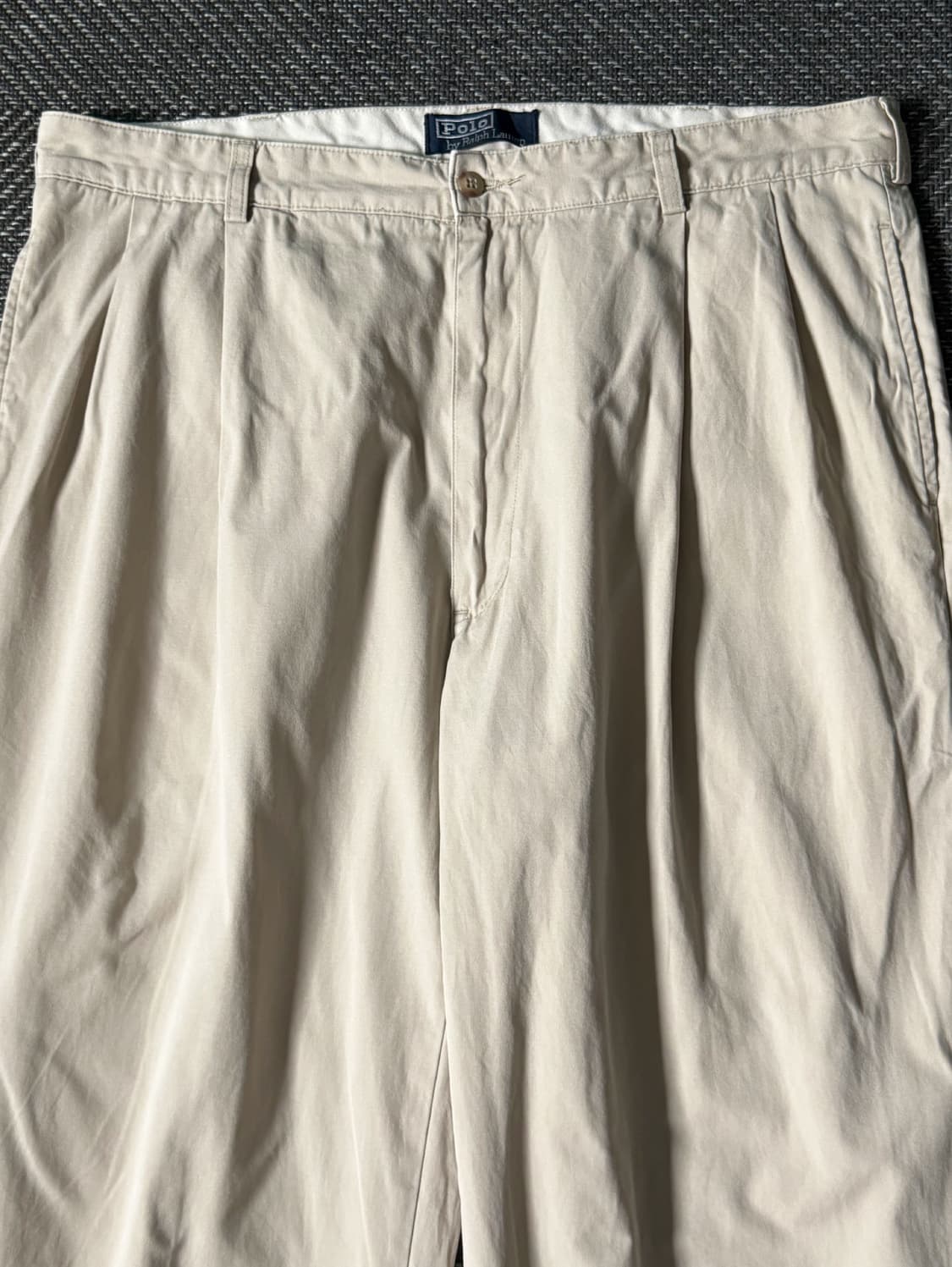 (38) 90s 폴로 랄프로렌 더블 플리츠 클래식 치노 팬츠 상품이미지2