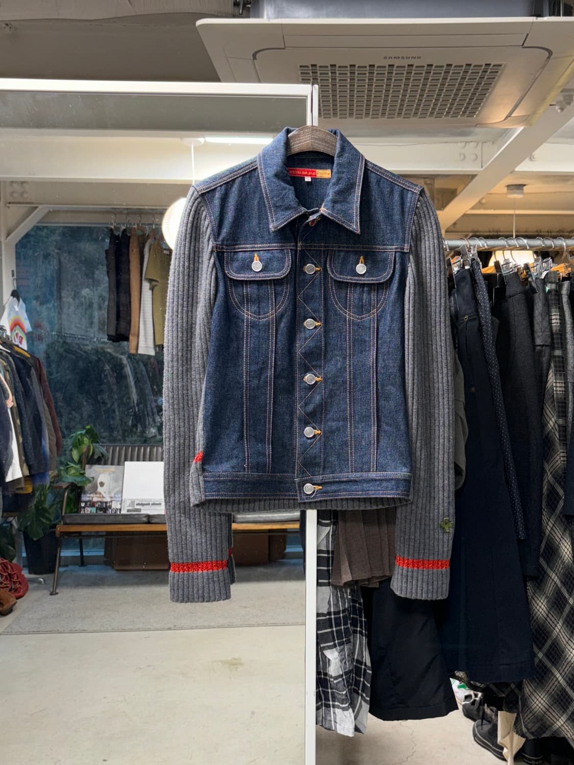 까스텔바작 니트 데님자켓 상품이미지1