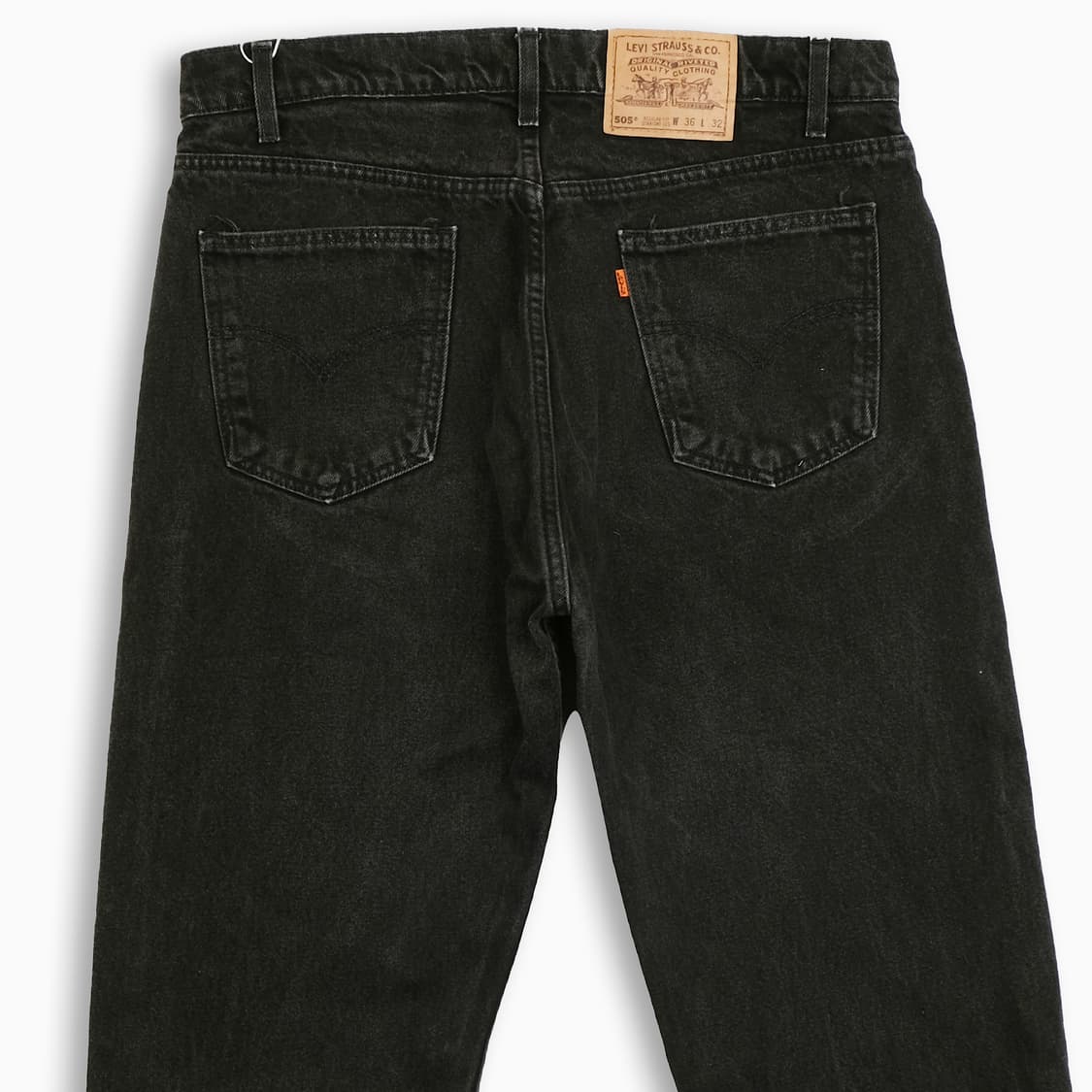 리바이스 505 오렌지탭 흑청 블랙진 90s USA OR50536182 상품이미지6