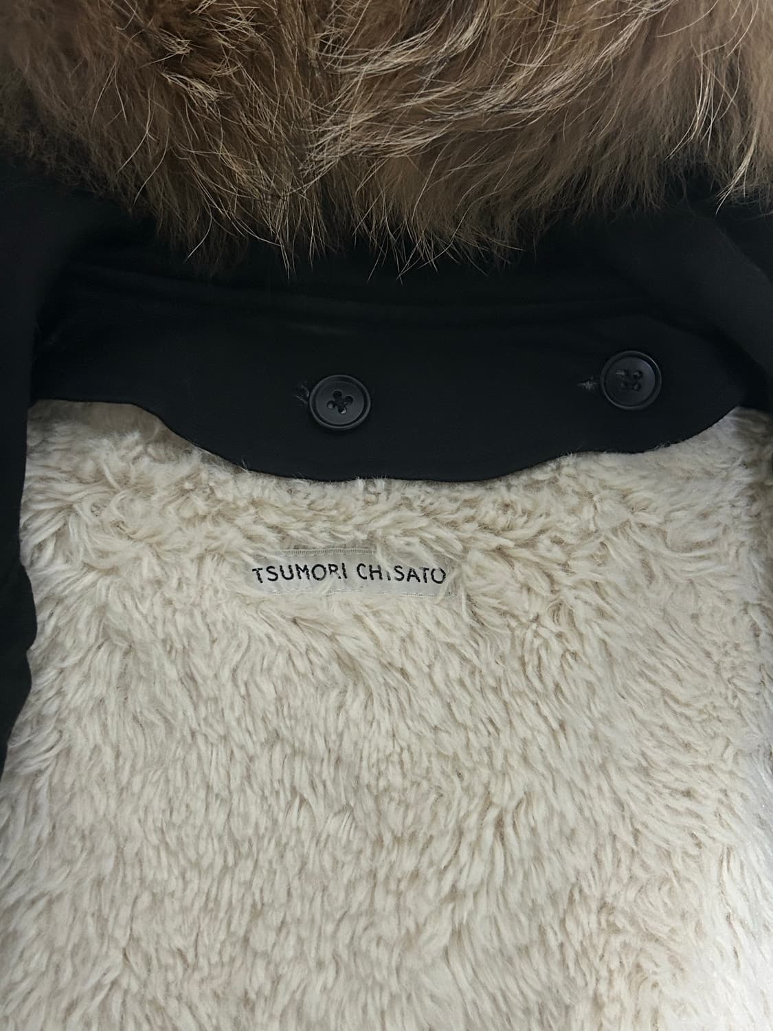 츠모리치사토 양털 퍼 후드코드 (내피O) 상품이미지5