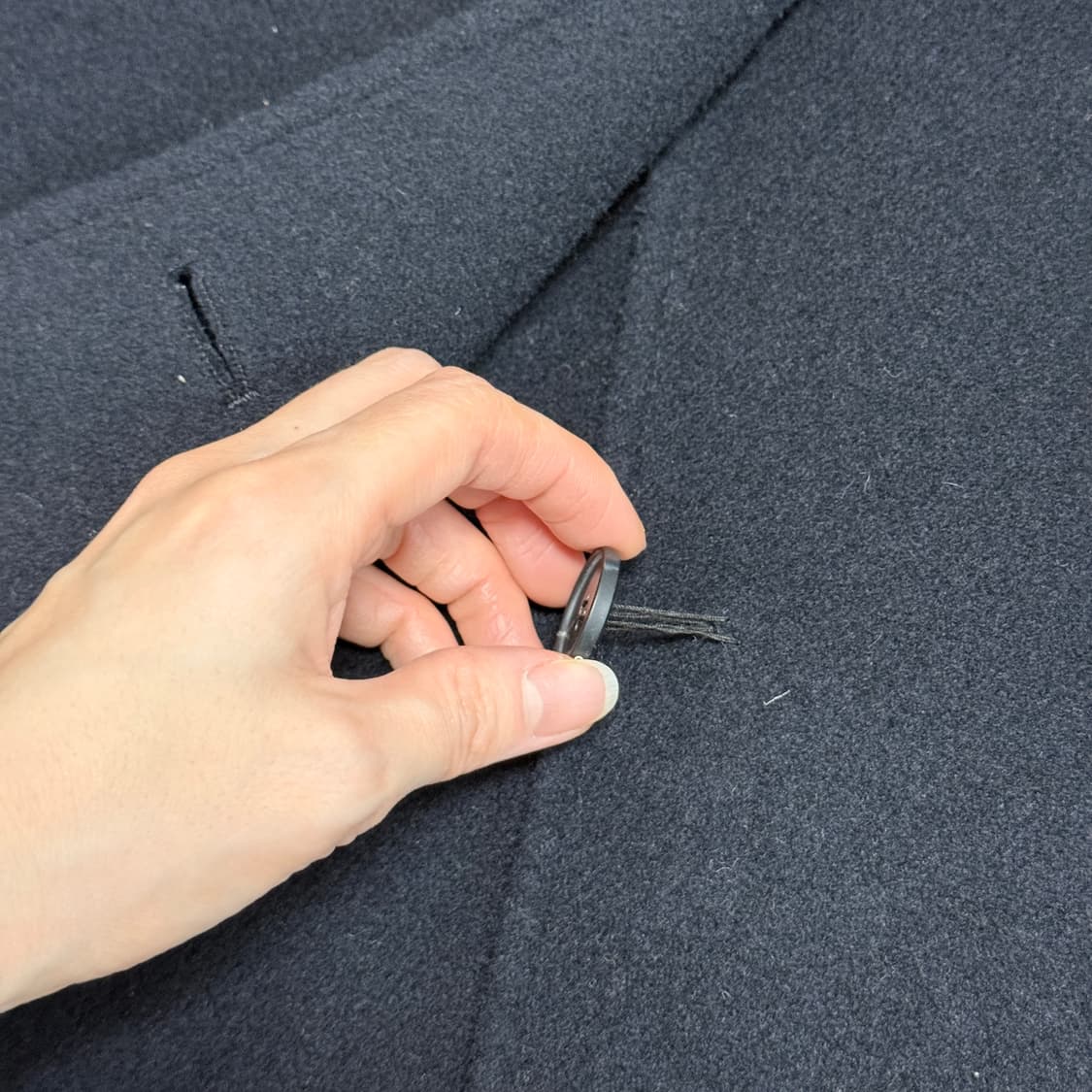 스튜디오톰보이 캐시미어 블랜디드 네이비코트 상품이미지6