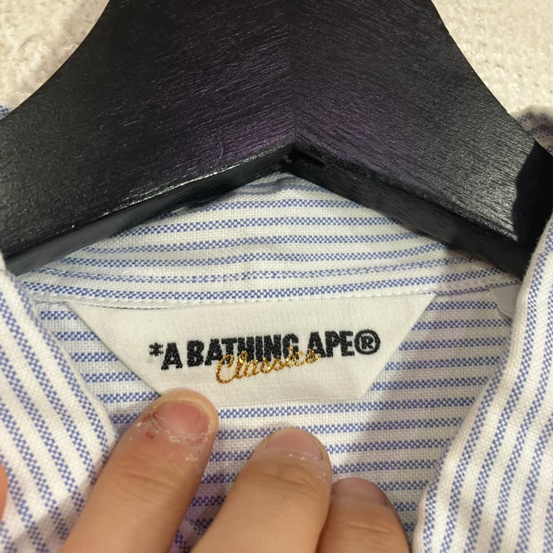 베이프 스트라이프 셔츠 상품이미지5