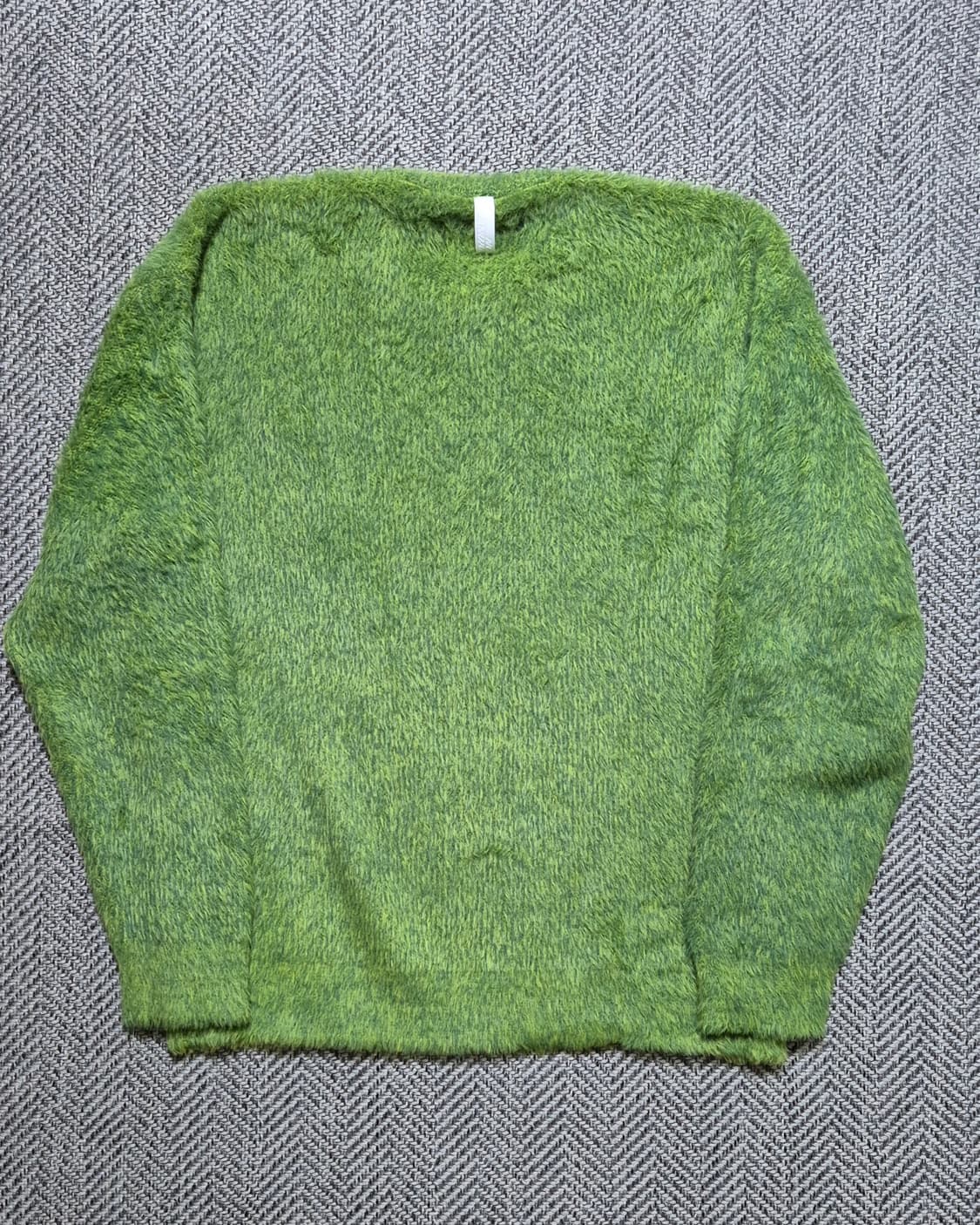 노매뉴얼 헤어리 니트(grass green) M 상품이미지2