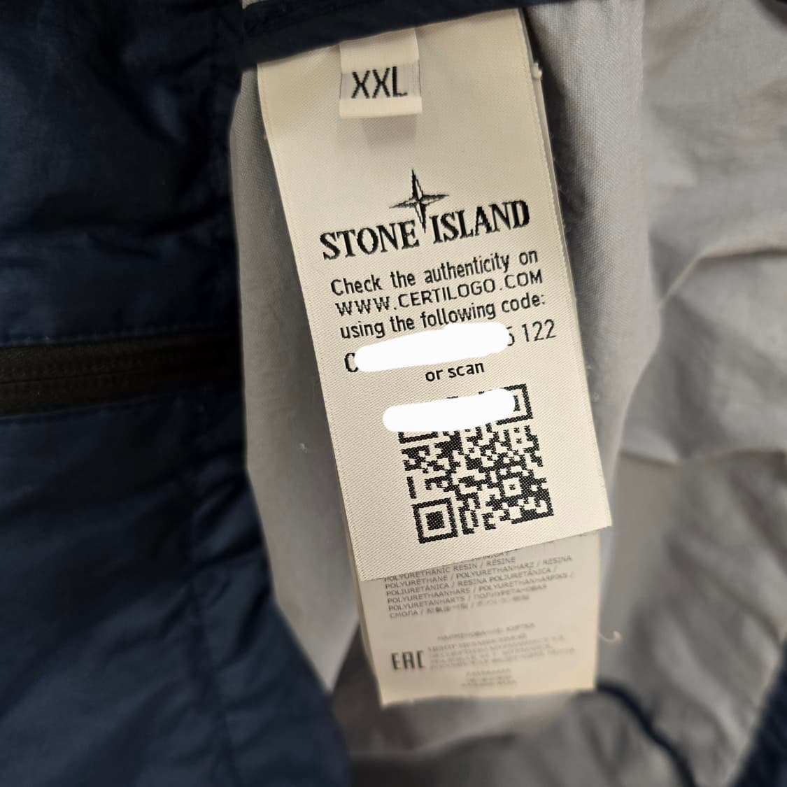 스톤아일랜드 멤브라나 후드 바람막이 자켓 xxl사이즈 110 판매 상품이미지2