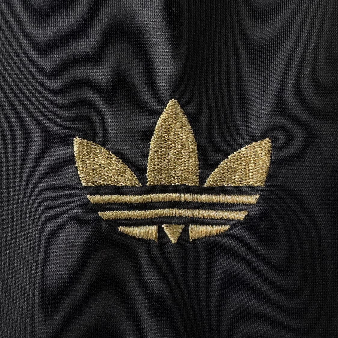 아디다스 일본한정 골드 트레포일 레오파드 트랙탑 블랙 XS 상품이미지5