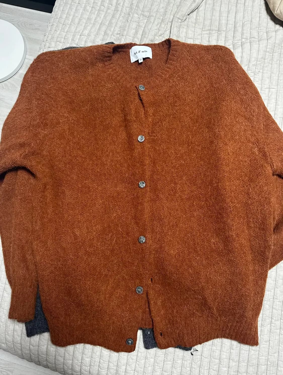 아트이프액츠 art if acts mohair round cardigan 상품이미지2