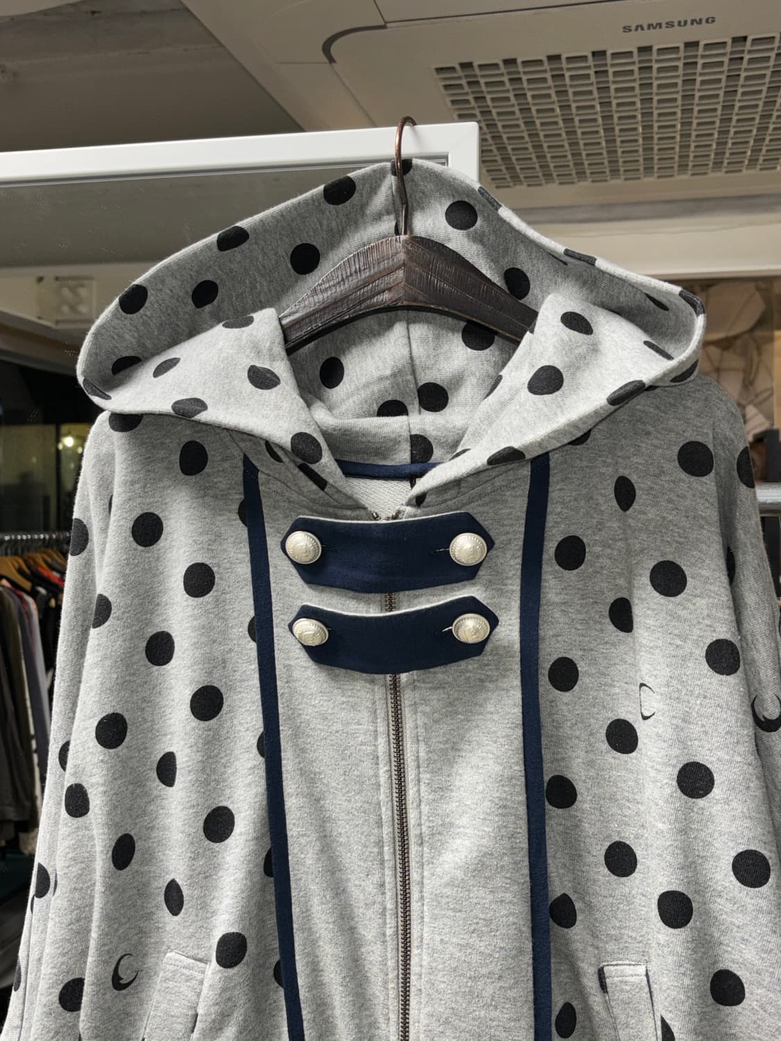 Frapbois 도트 나폴레옹 후드집업 상품이미지2