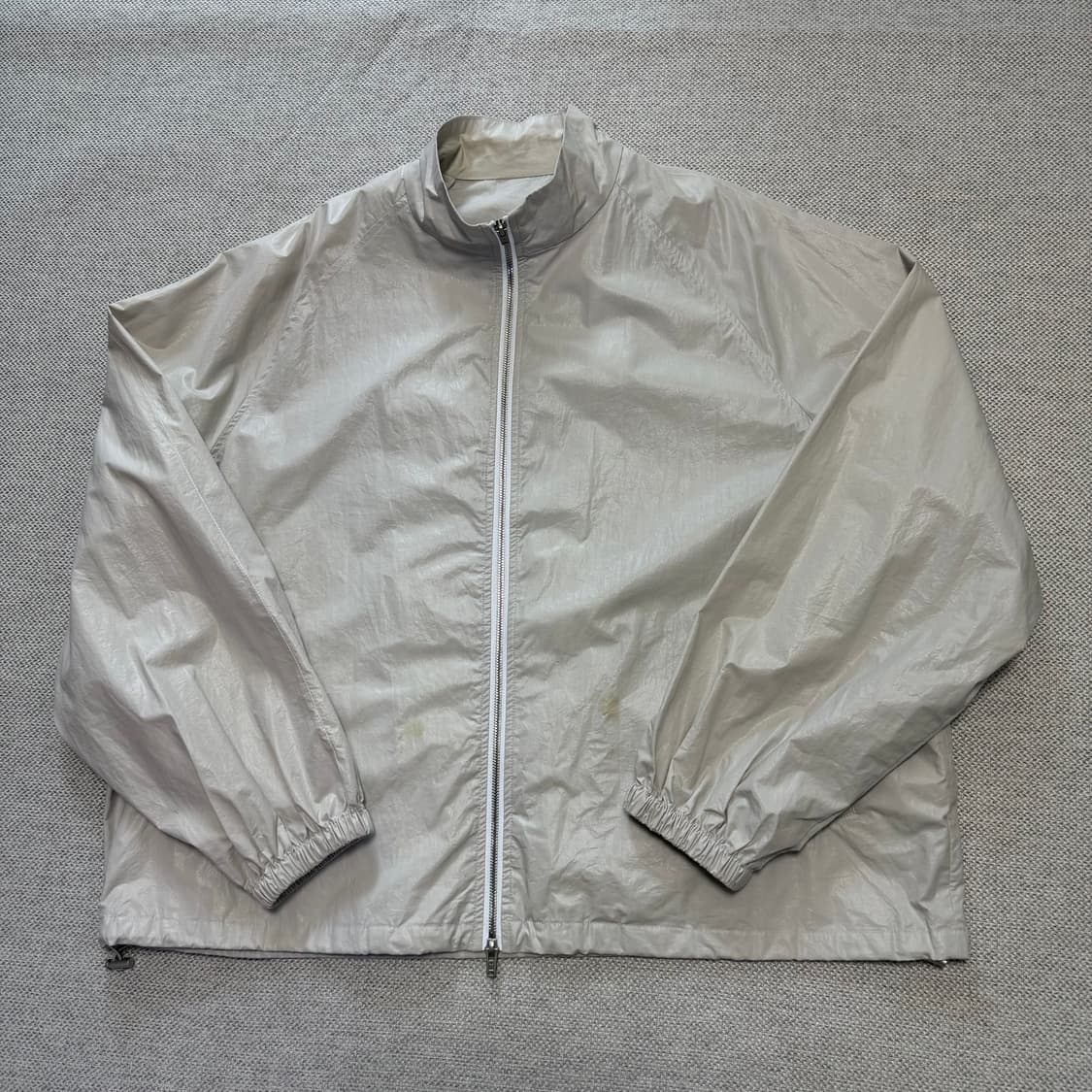 마땡킴 빅로고 코팅 바람막이 자켓 상품이미지1