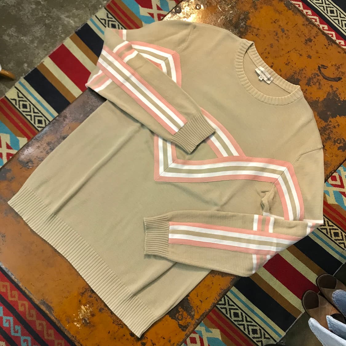 아르마니 베이지 코튼 니트 남성 102 105 여성 프리사이즈  상품이미지2