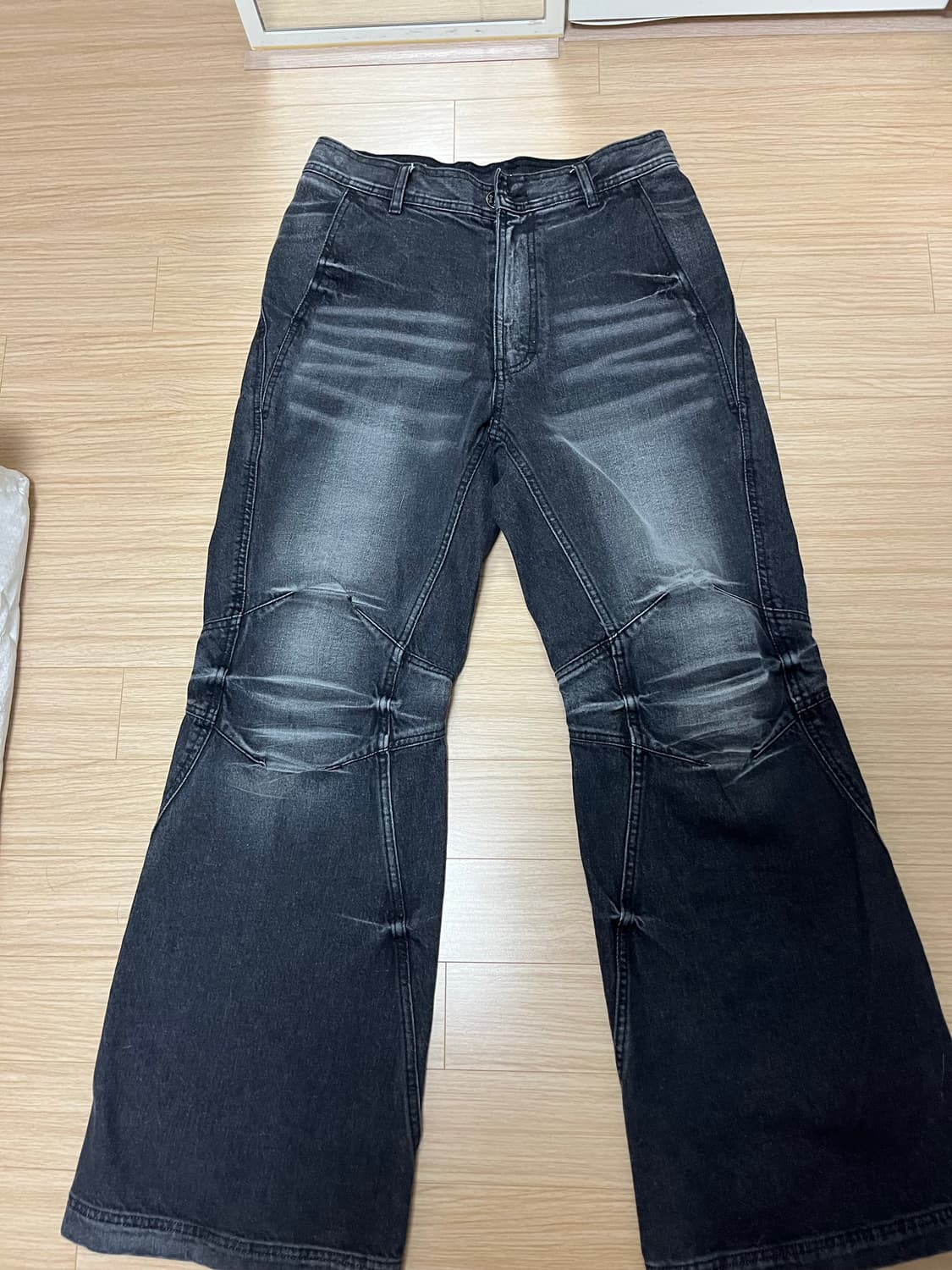 blr바이커 워싱 데님팬츠s 상품이미지1