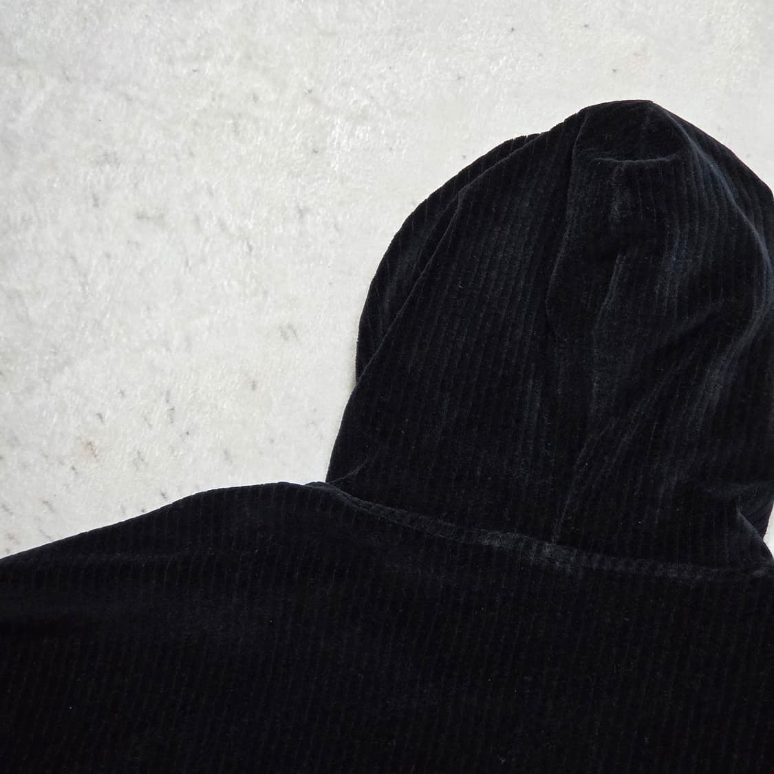 푸마 벨벳 블랙 후드티 상품이미지5