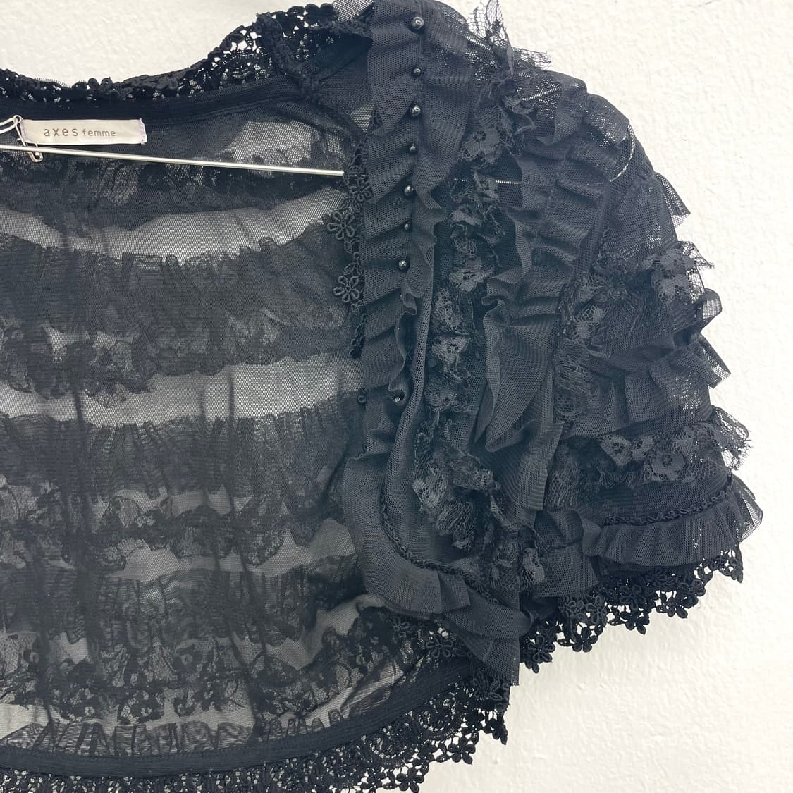Axes femme black lace bolero 상품이미지3