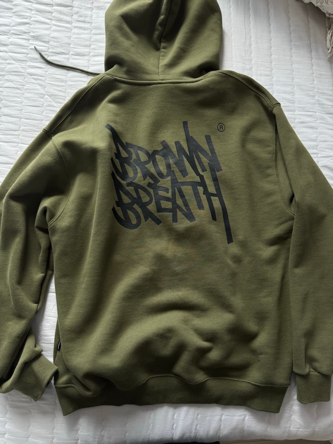 BrownBreath 후드티 카키색 L 상품이미지2