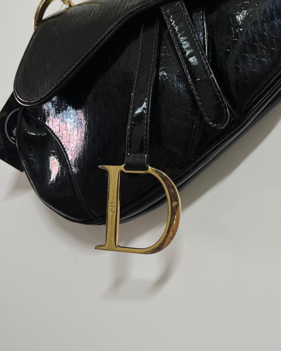 1990s DIOR Embossed Stingray Saddle Bag 상품이미지4