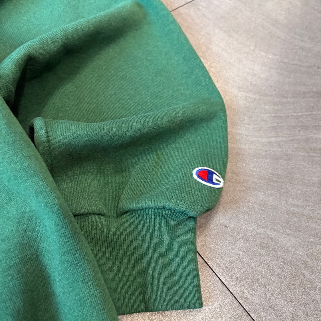 90s 90년대 생산 챔피온 그린 스웻 셔츠 상품이미지8