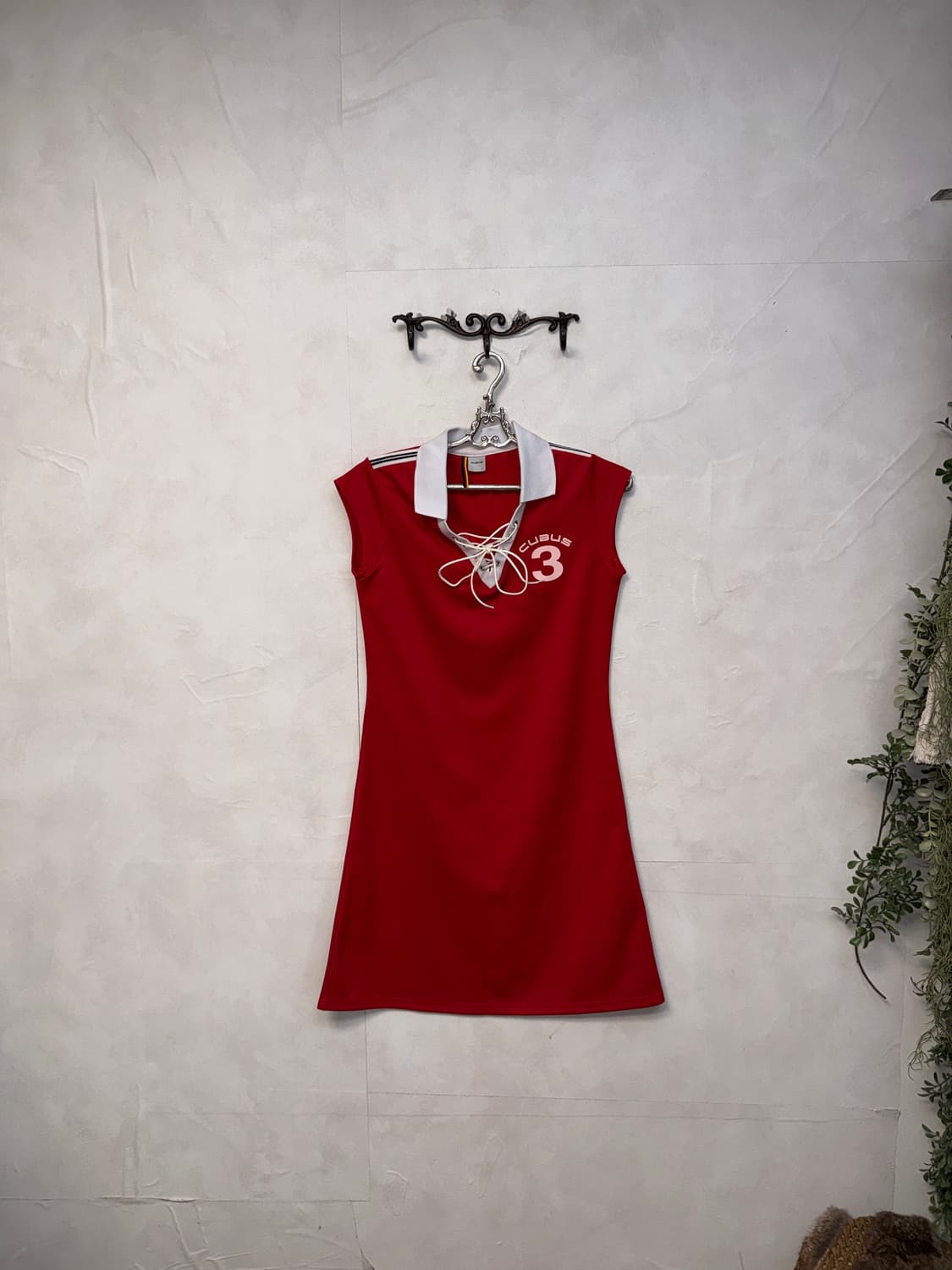CUBUS red sporty laceup ops 상품이미지4