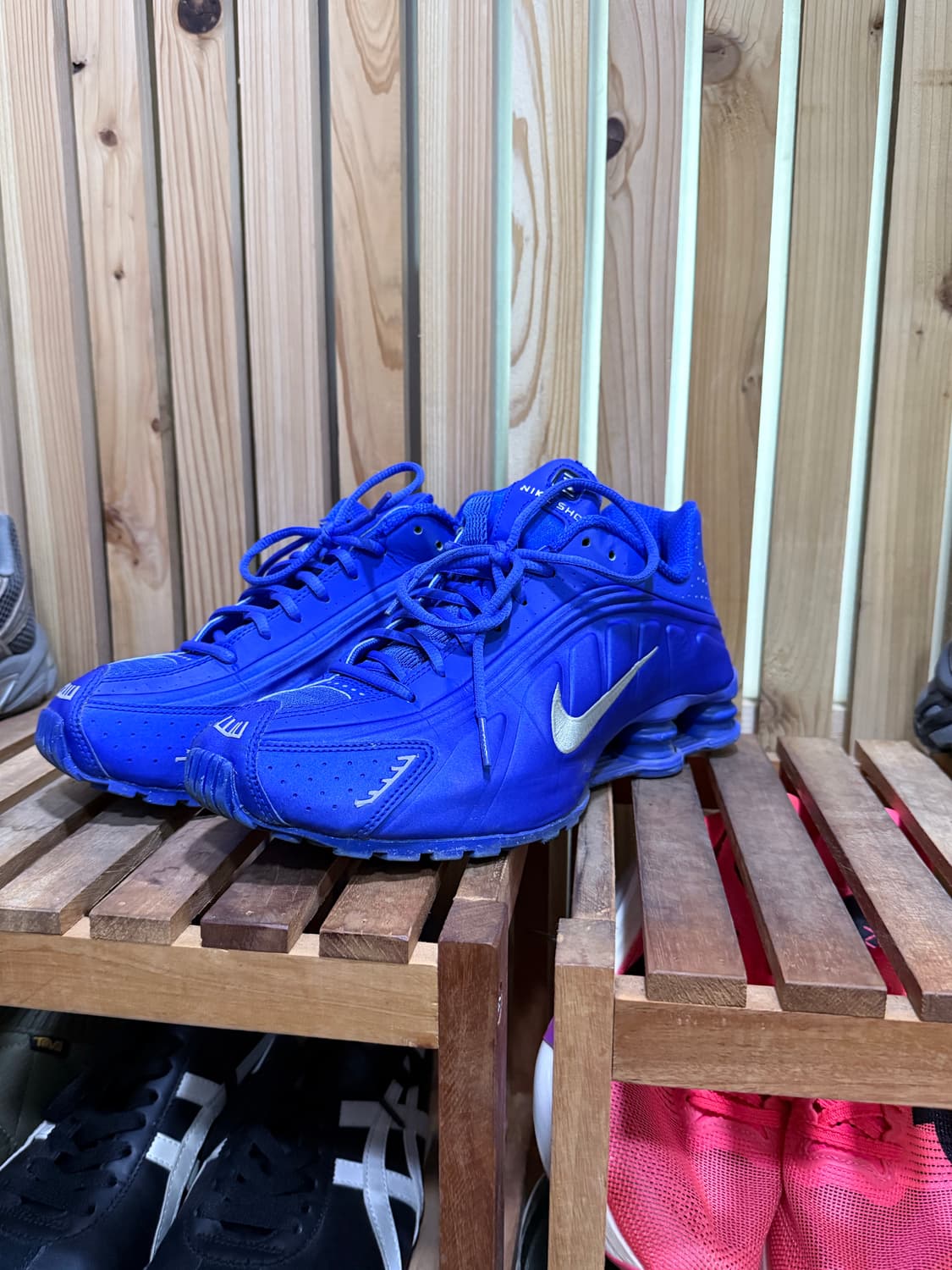 나이키 샥스 R4 레이서 블루&메탈릭 실버 상품이미지1