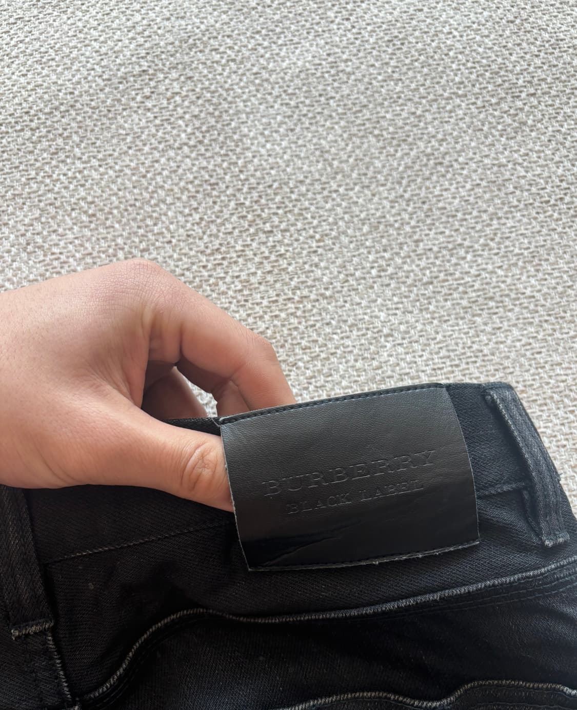 빈티지 버버리 블랙라벨 블랙 슬림핏 진 73 상품이미지4