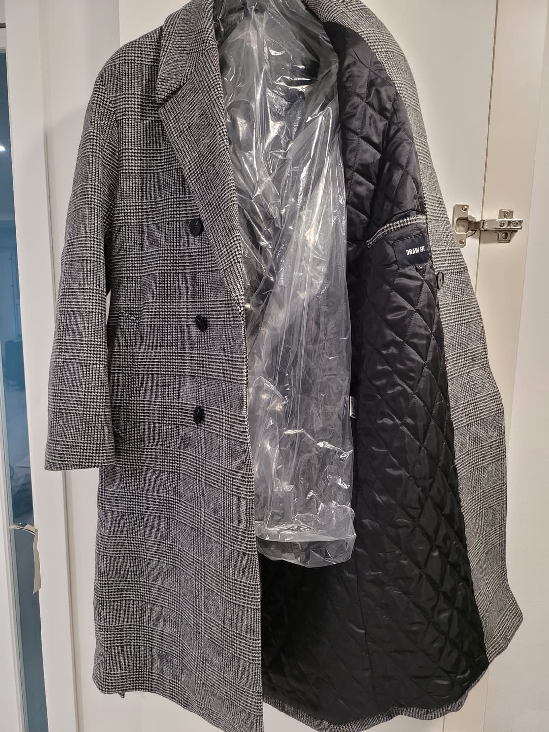 DRAWFIT 드로우핏 하운드투스 글렌체크 코트  상품이미지5