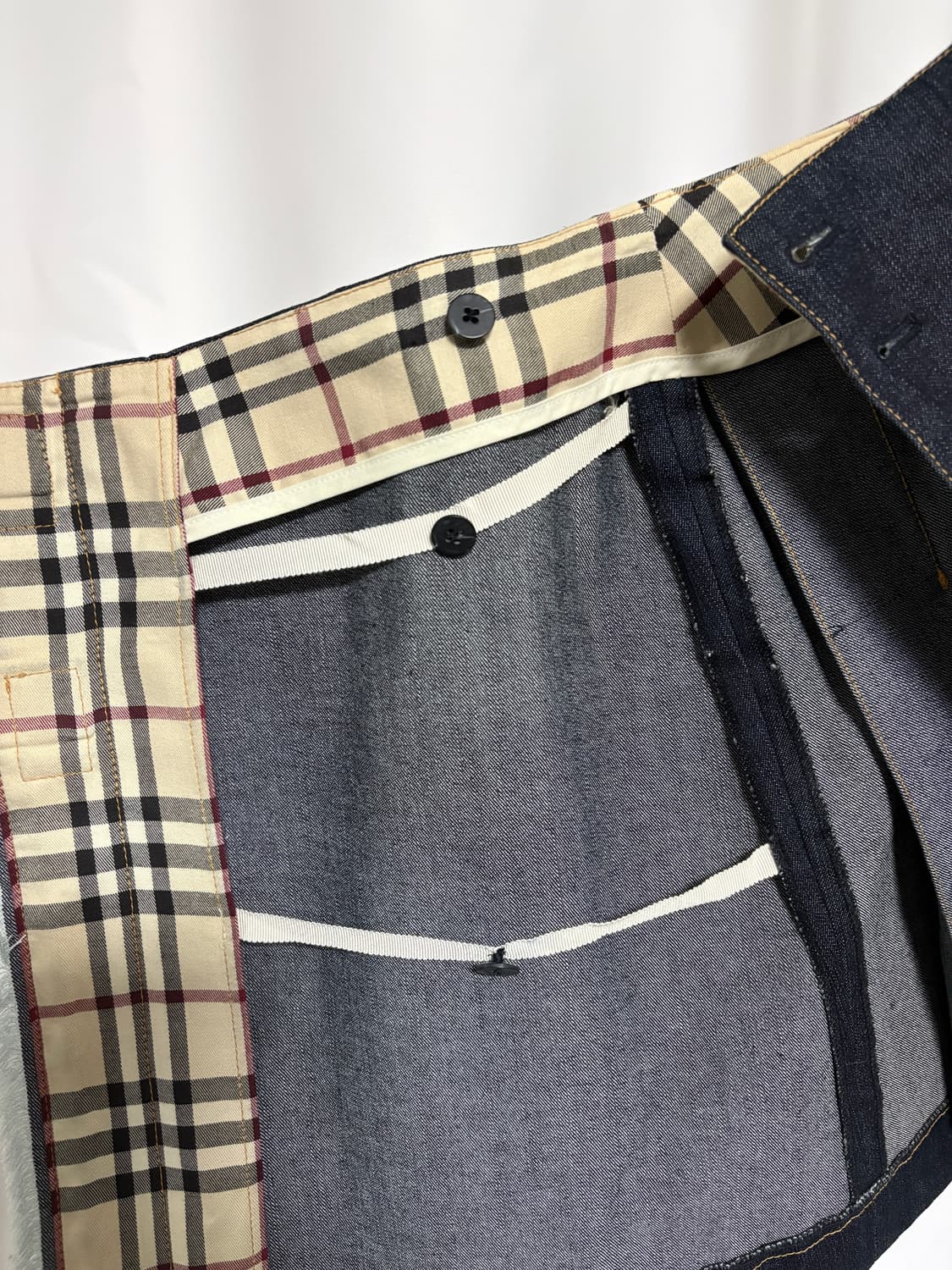 denim pleats wrap skirt 상품이미지5