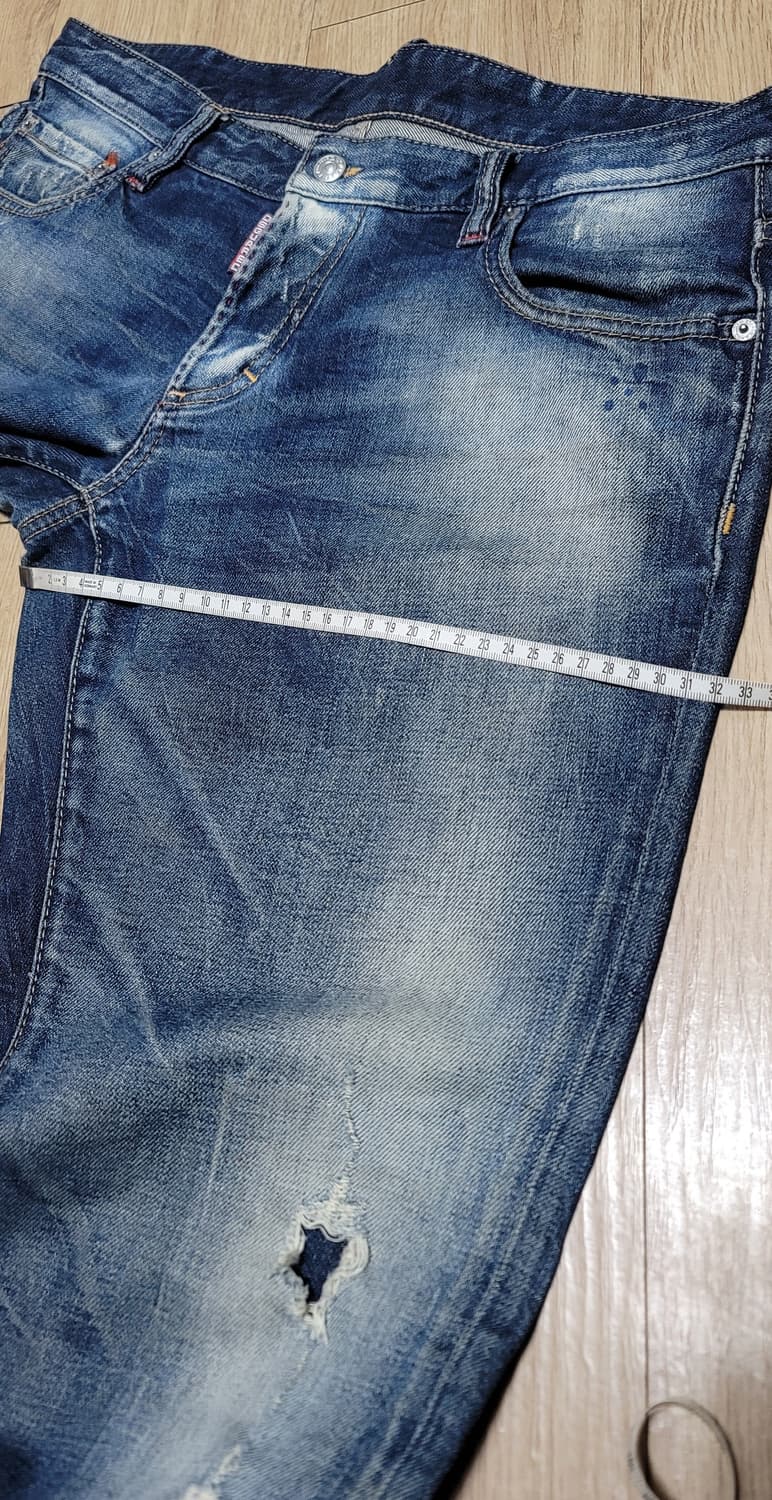 Dsquared2 야구진3 슬림핏 남성 데님 청바지 EU 52 상품이미지6