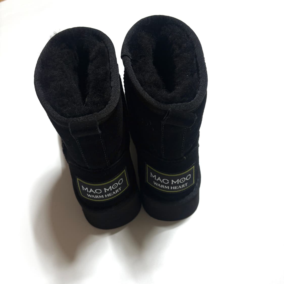 마크모크 36(230) 플라워패턴 소가죽 방한 어그부츠 블랙 상품이미지5