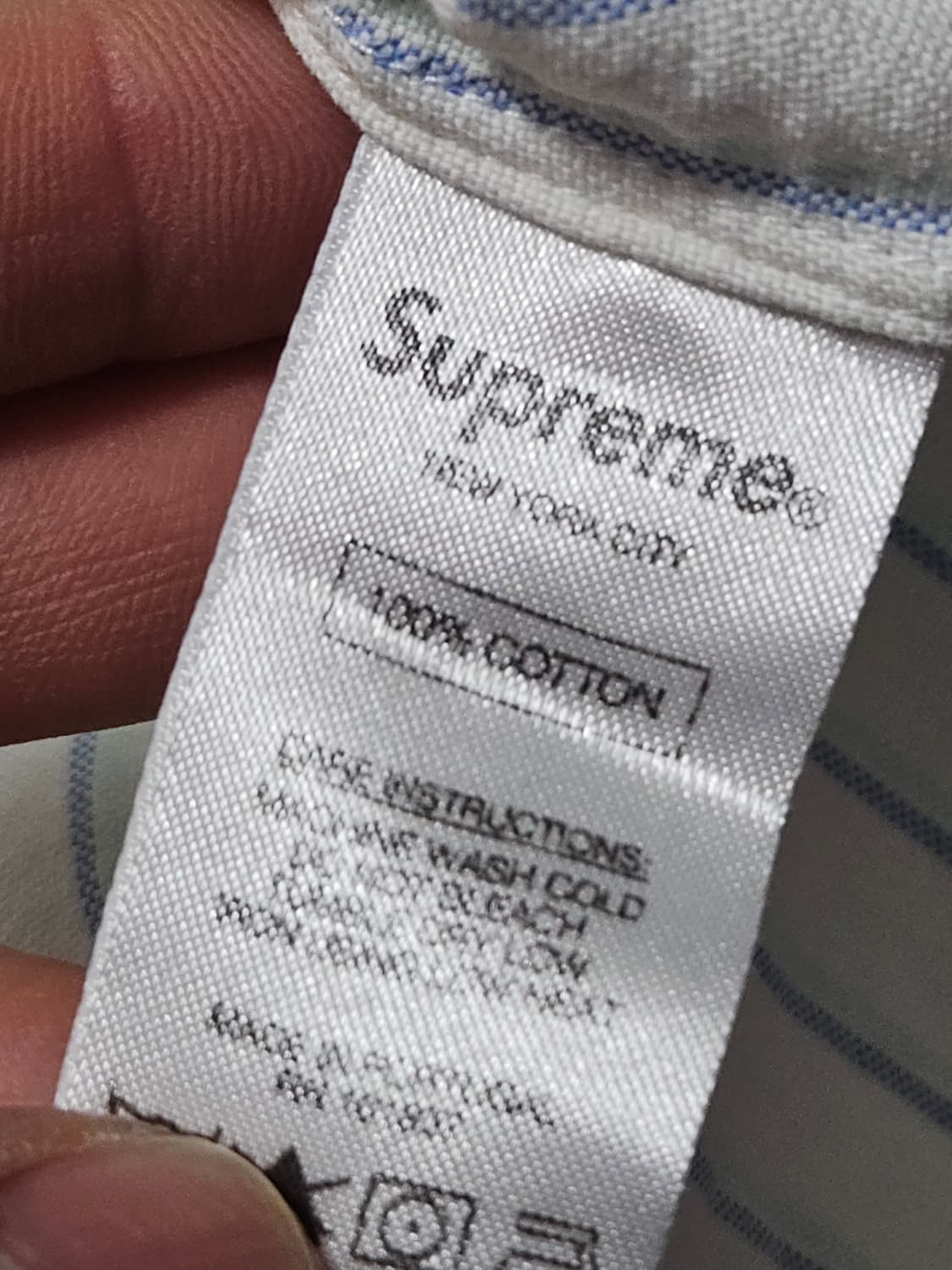 슈프림 스트라이프 셔츠 L 상품이미지4