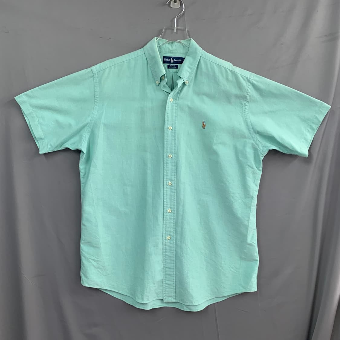 L 폴로랄프로렌 블레이크 오버핏 민트 반팔 셔츠 남방 상품이미지1