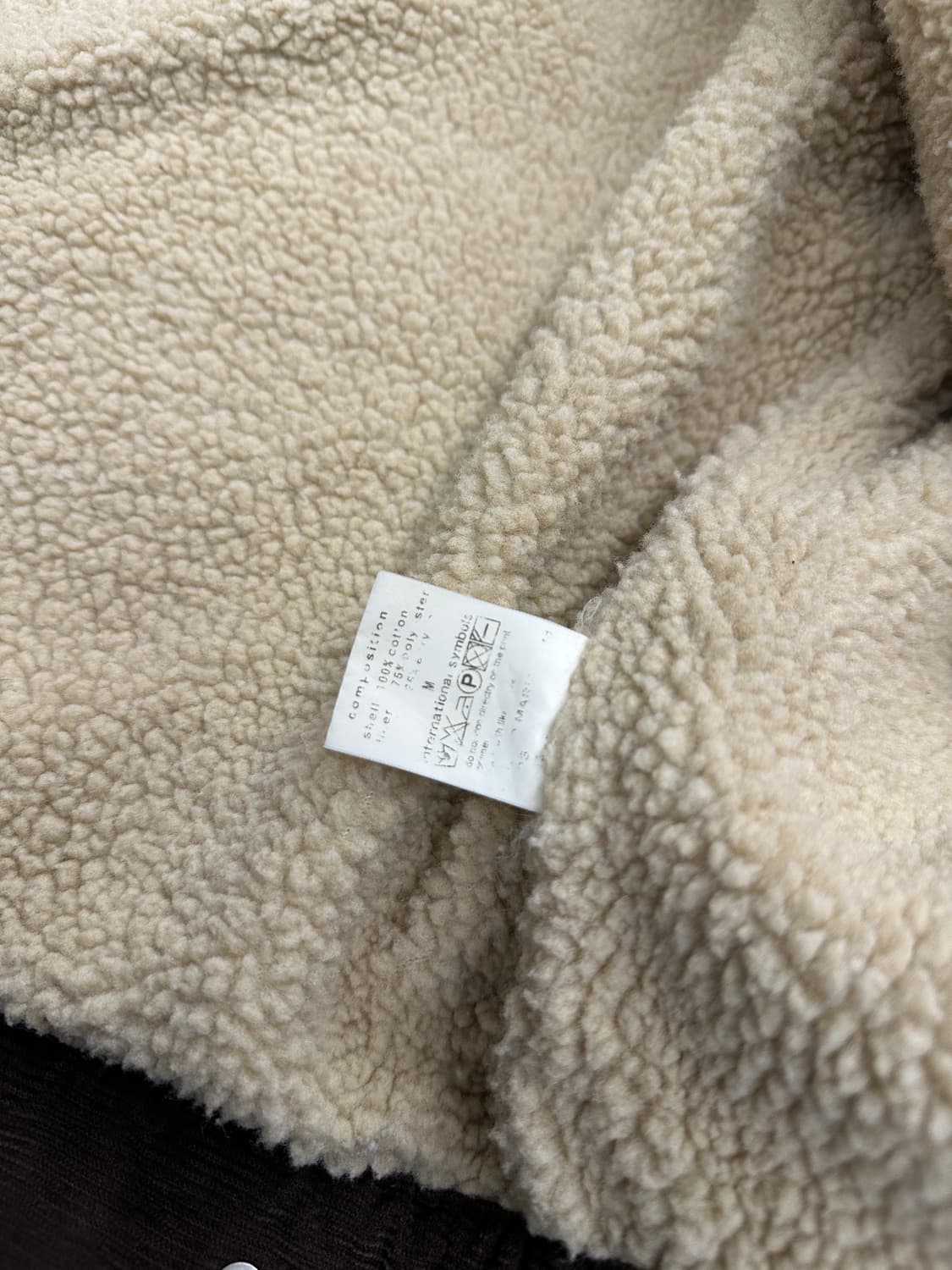 M) 와코마리아 브라운 트러커 자켓 양털 코듀로이 자켓 상품이미지6