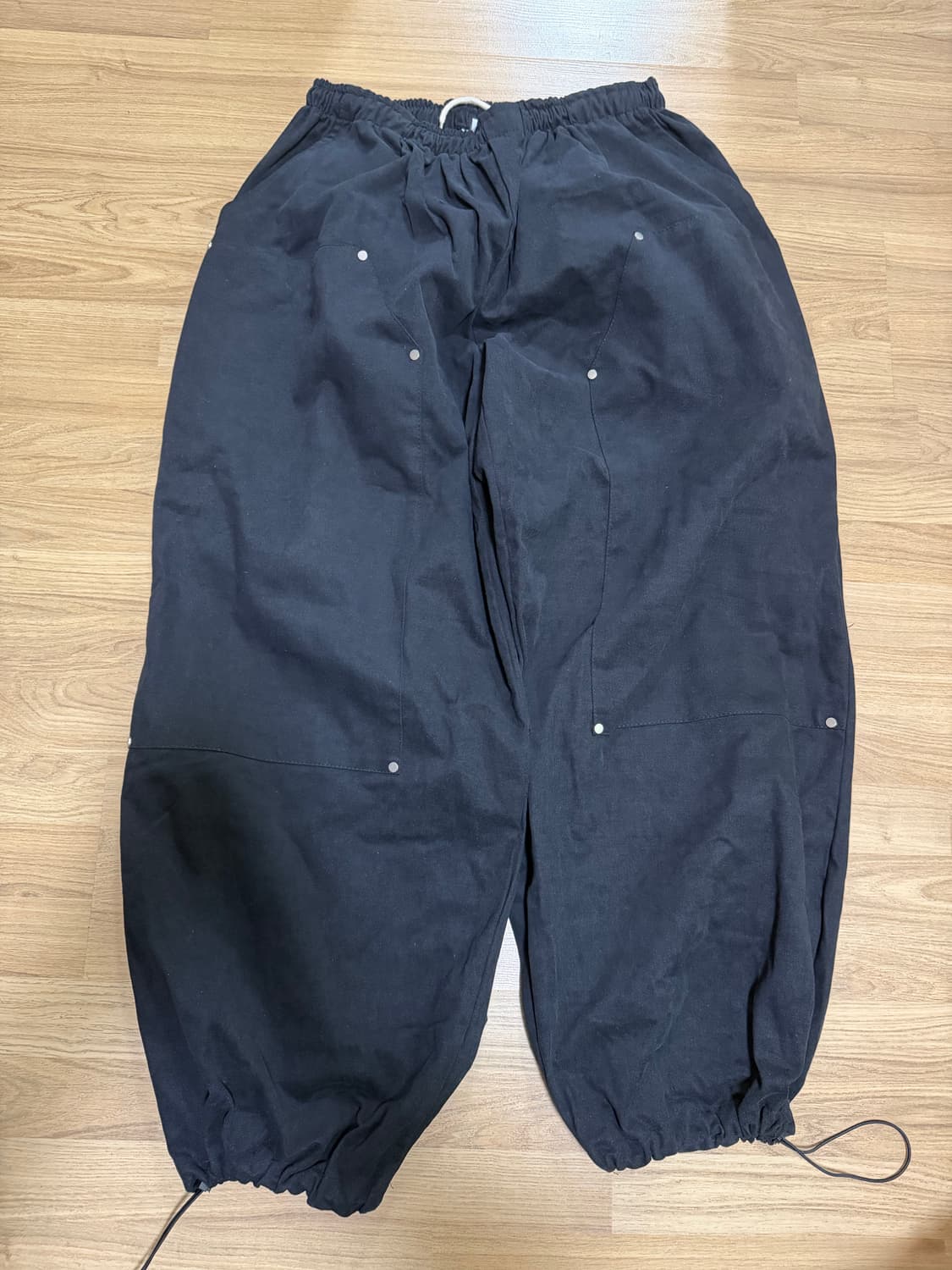 헌도피 리얼 와이드 더블니 포켓 팬츠 상품이미지2