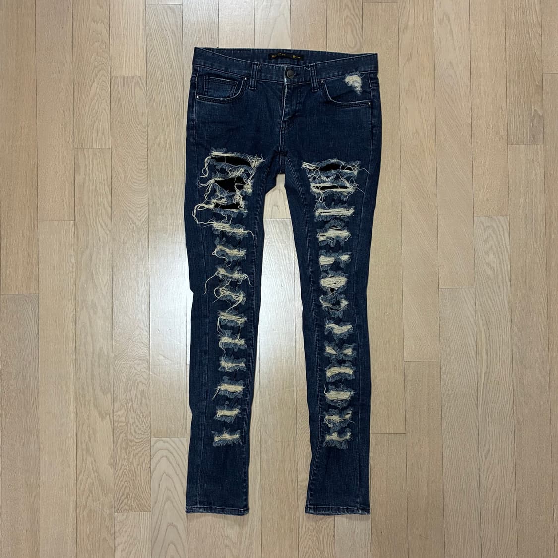 Selvage 디스트레스드 스키니진 펑크 락시크 상품이미지2