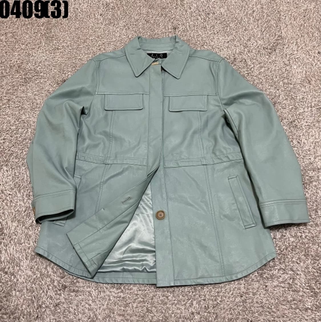 송지오 가죽 자켓 상품이미지1