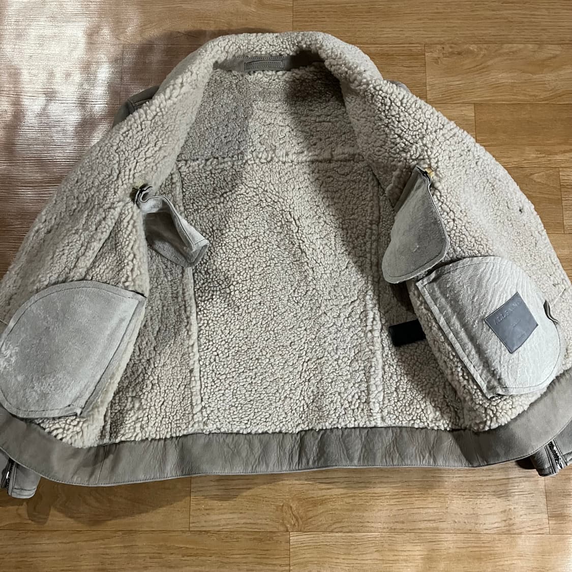 [100] 올세인츠 시어링 무스탕 자켓 상품이미지7