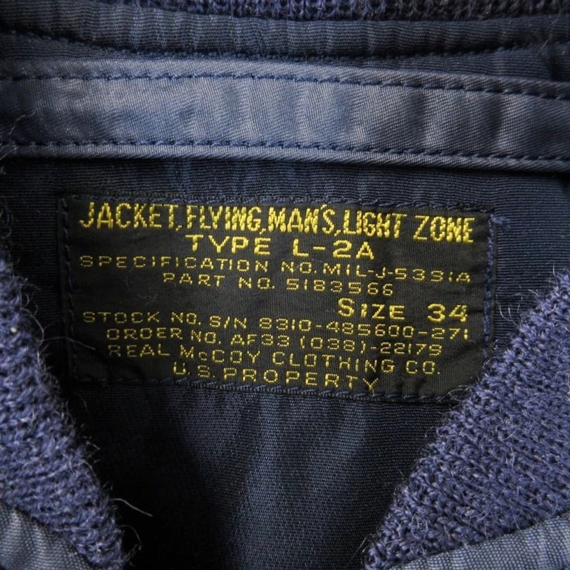 더 리얼 맥코이 L-2A 예거 플라이트 재킷 상품이미지4
