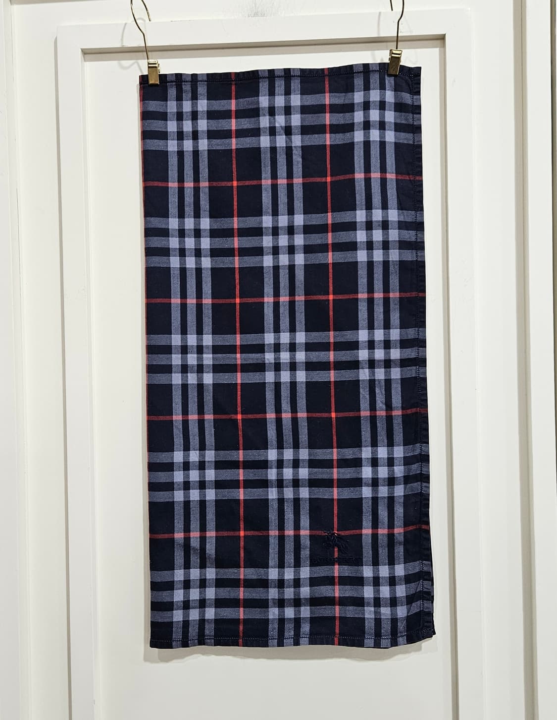 버버리네이비 체크 손수건 상품이미지4