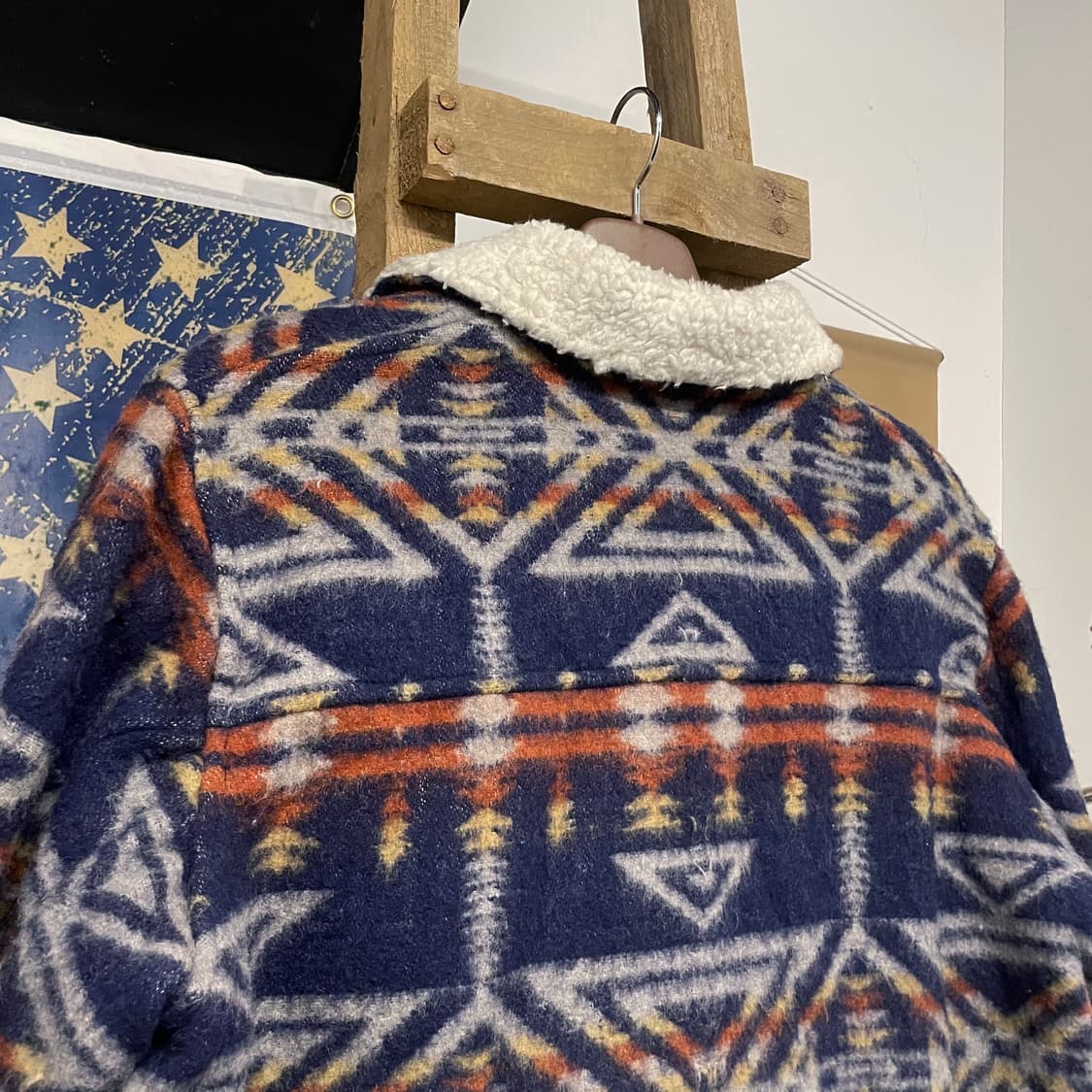 90s 존스 하머 쉐르파 안감 에스닉 패턴 자켓 상품이미지4