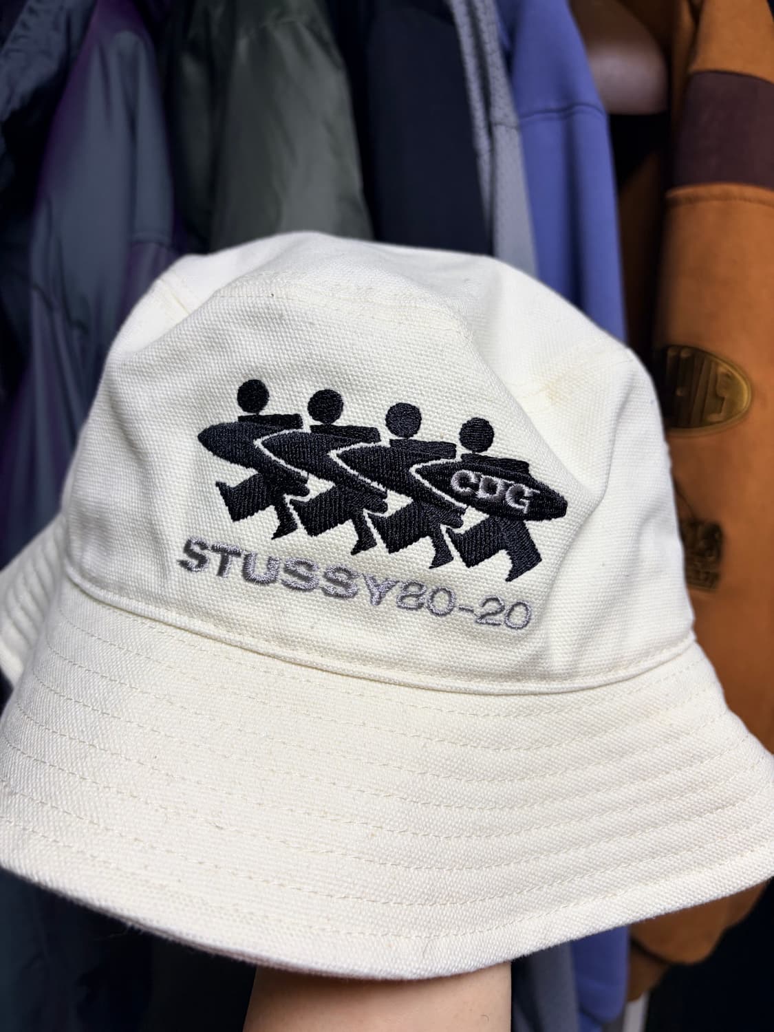Stussy x CDG Canvas Bucket Hat 상품이미지1