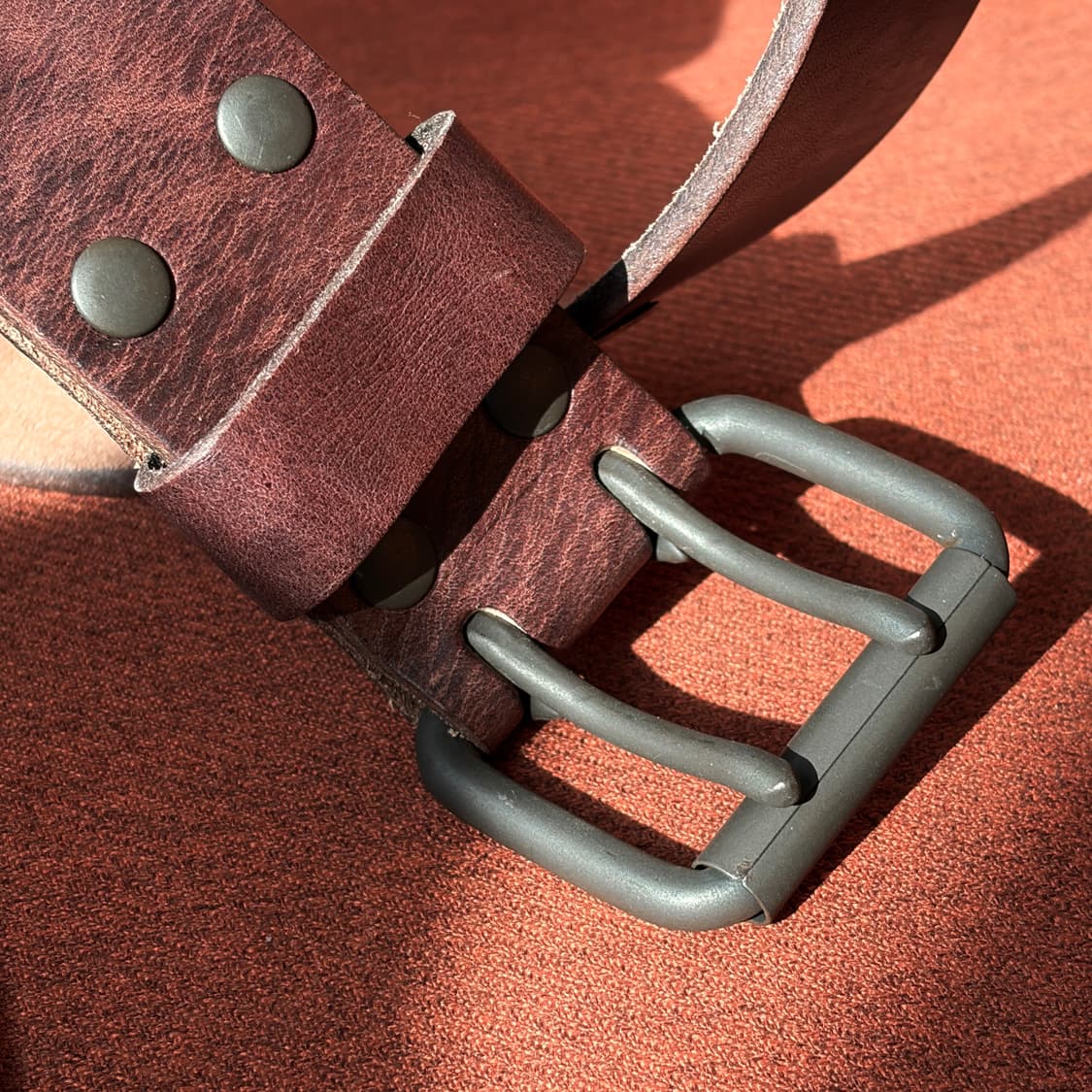 RRL / 더블알엘 엠보스드 로고 빈티지 버팔로 소가죽 벨트 상품이미지7