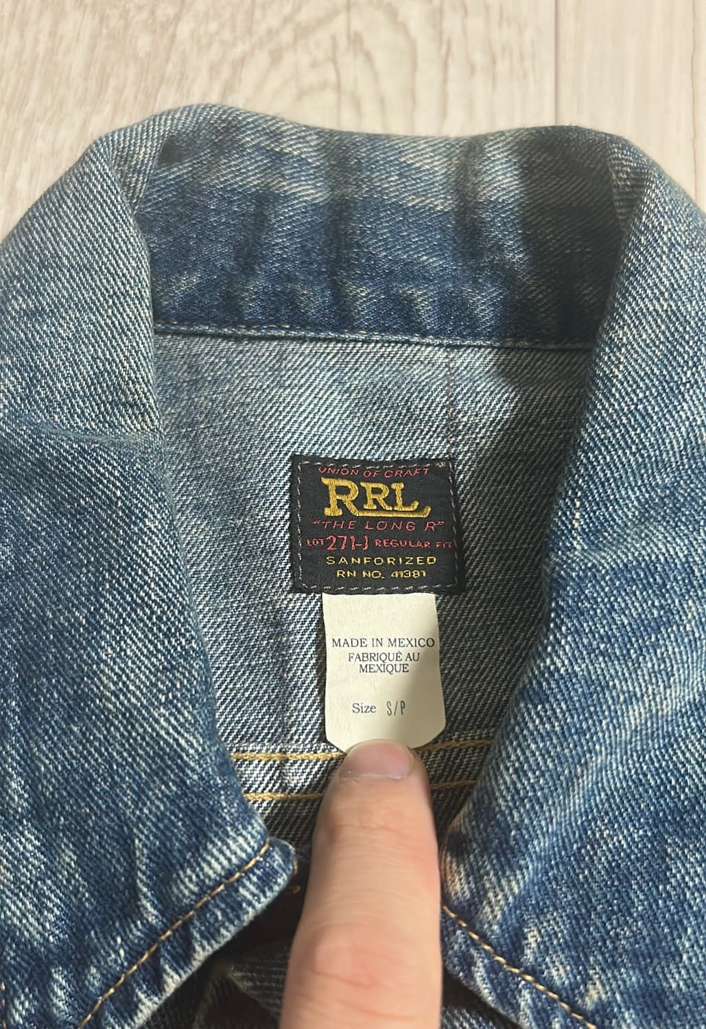 RRL LOT 271 리랜드 데님 자켓 S 상품이미지2