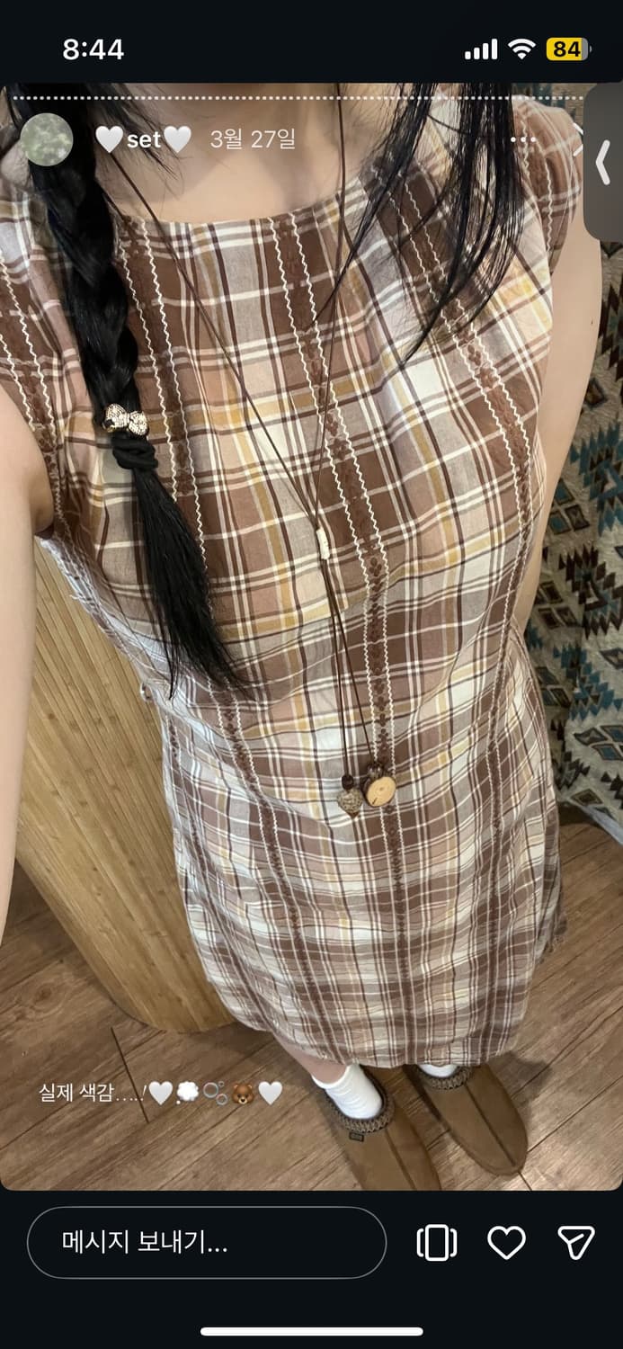 일본빈티지 차보 원피스 상품이미지2