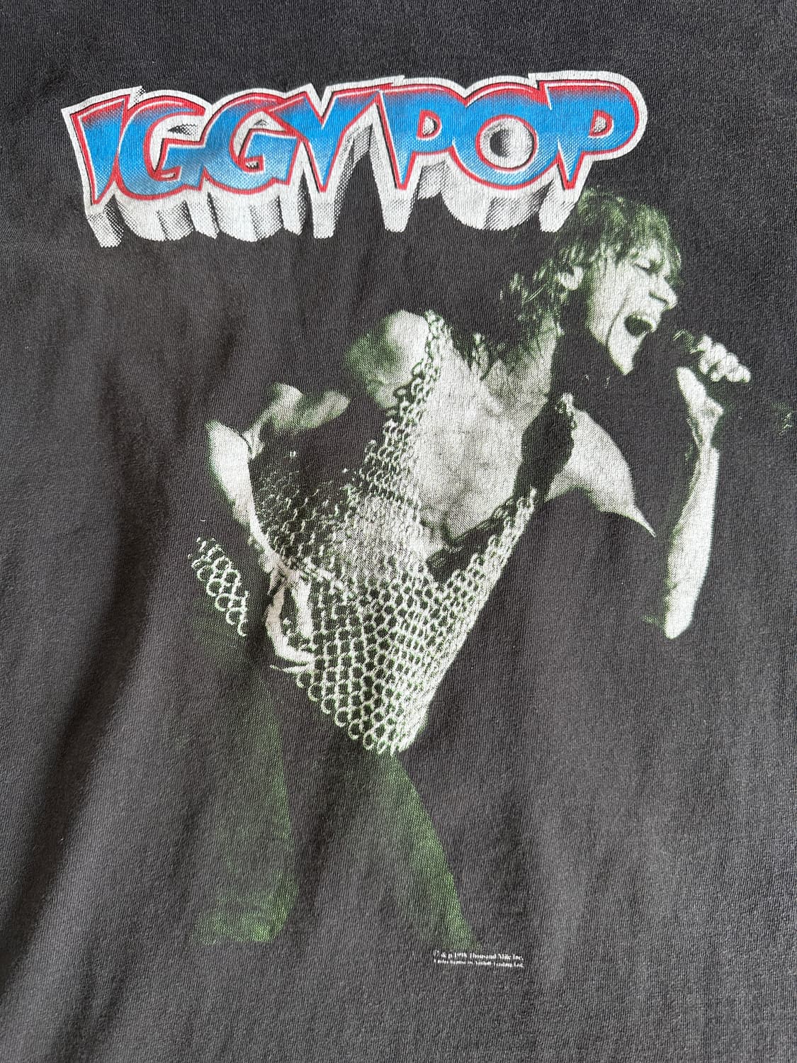 90s og iggy pop RAW POWER band t shirt 상품이미지3