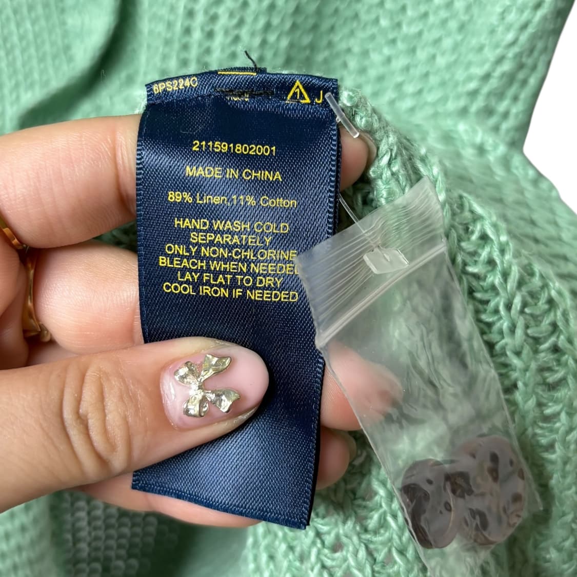 3772 폴로 랄프로렌 뜨개 크로셰 니트가디건 상품이미지4