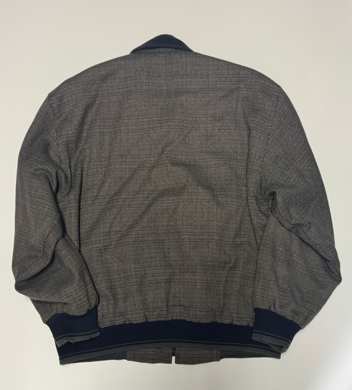 플레이보이 빈티지 체크 블루종 봄버 자켓 XL 상품이미지4